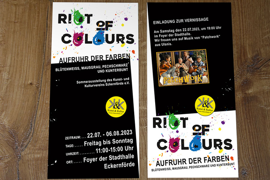Flyer - RIOT OF COLOURS